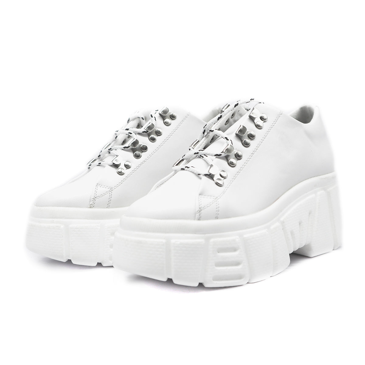 Women's Chunky Platform Tennis Shoes White