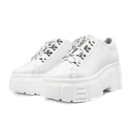 Tenis Mujer Plataforma Chunky Blanco