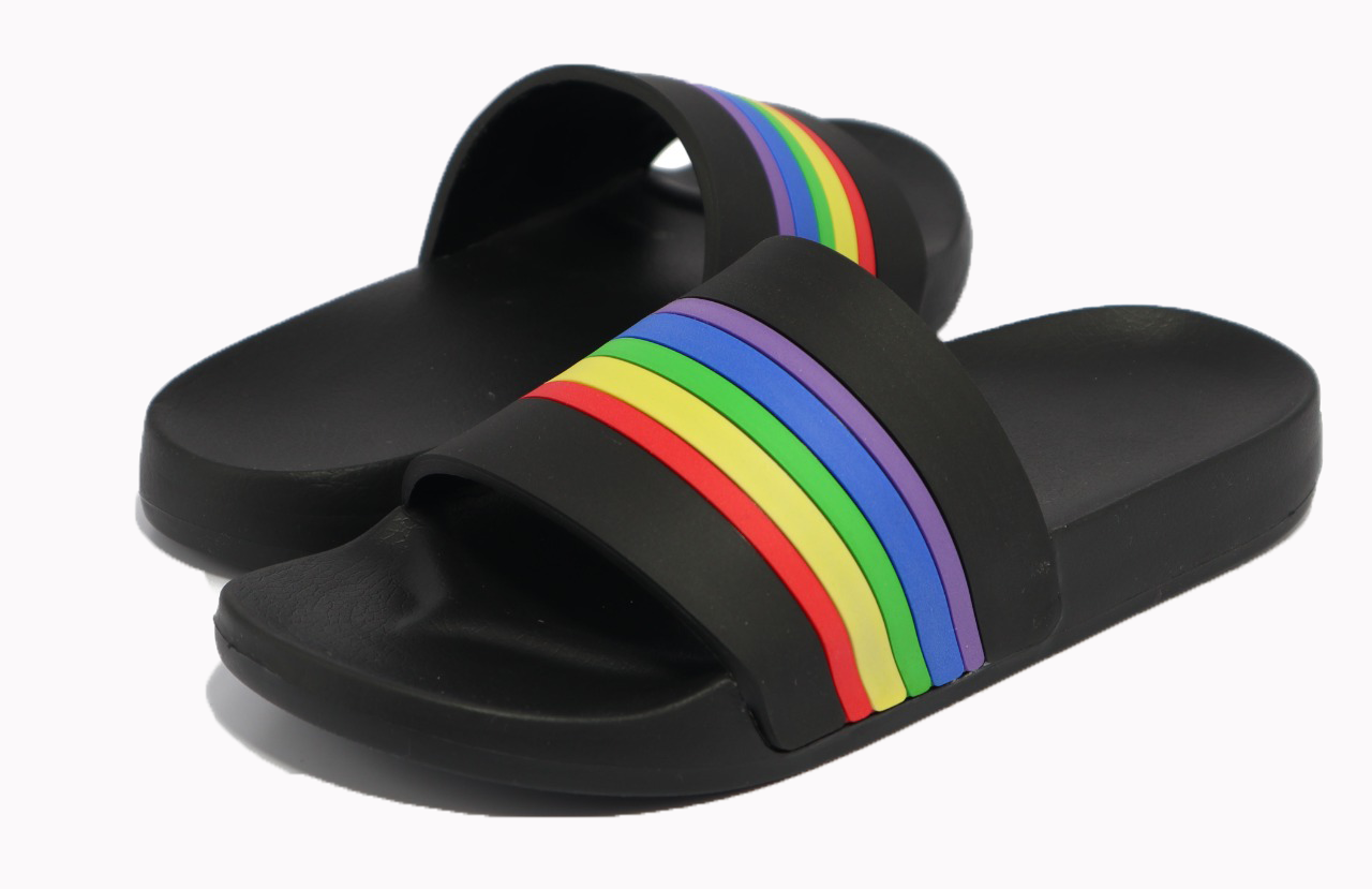 Slide Pride Rainbow Black BA