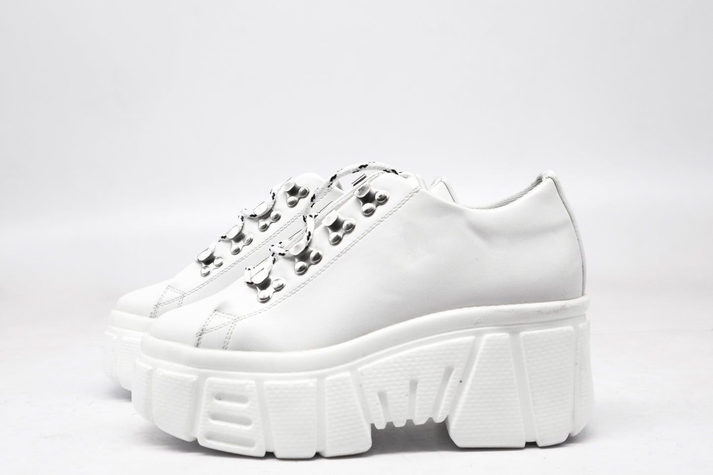 Women's Chunky Platform Tennis Shoes White