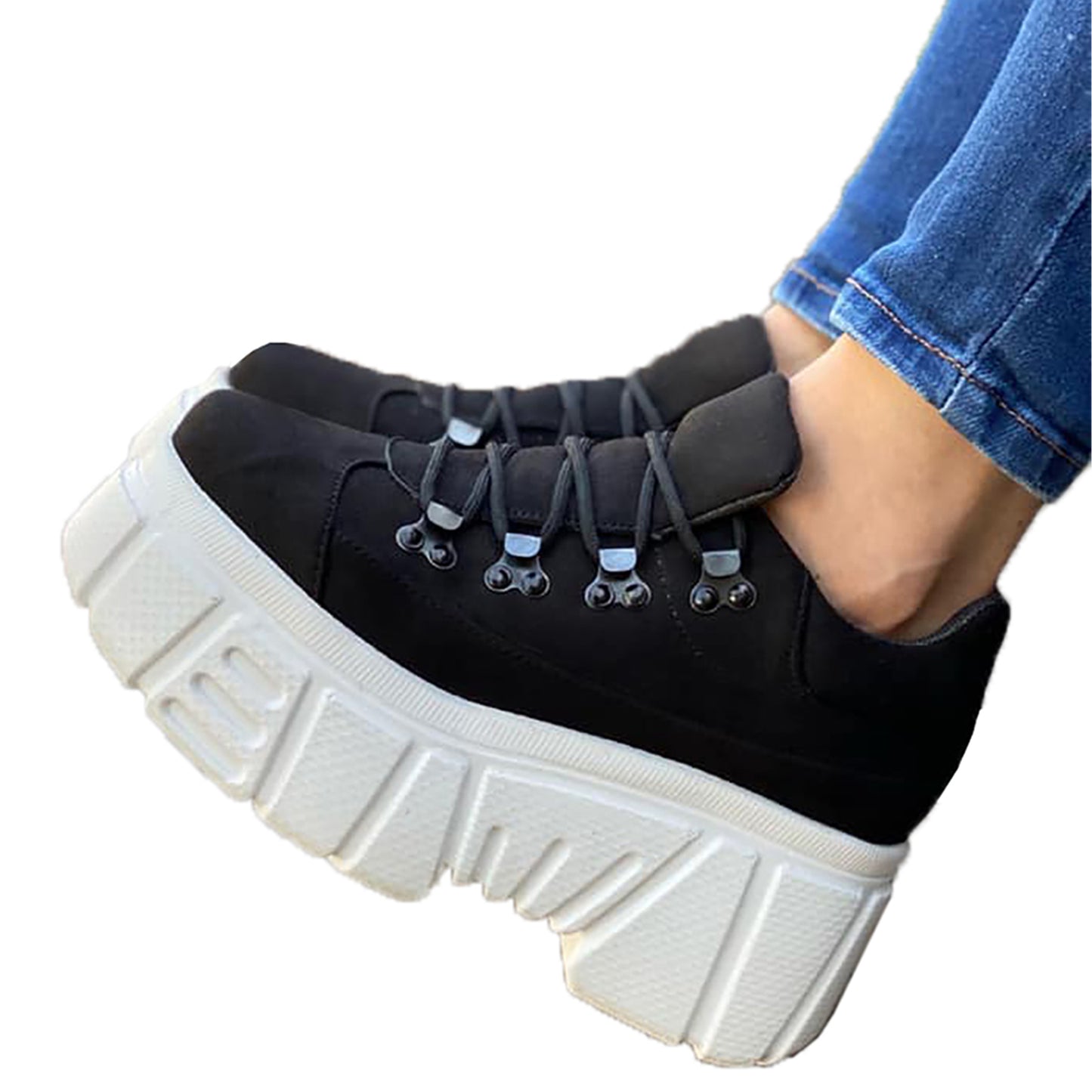 Women's Tennis Platform Chunky Sneakers Model