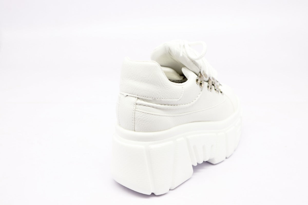 Women's Chunky Platform Tennis Shoes White